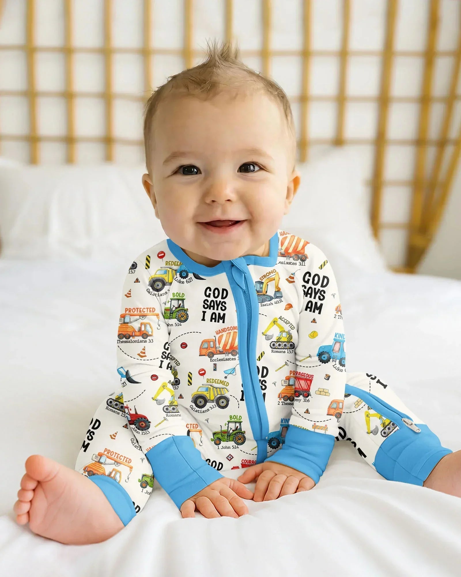 God Says I Am Boy Bamboo Convertible Zippy
