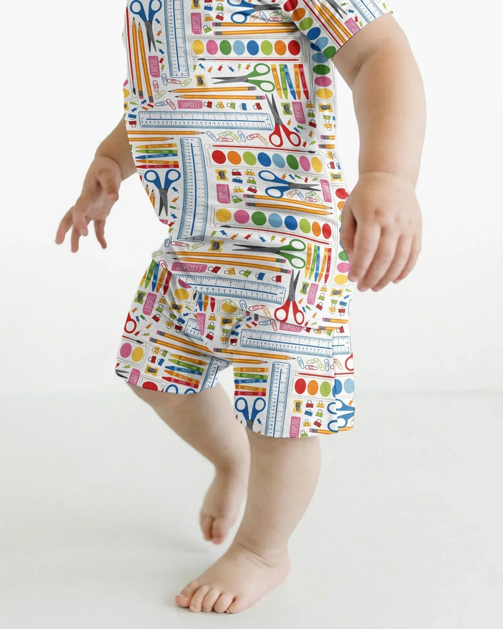 Craft Corner Bamboo Two Piece Short Sleeve Shorts Pajama Set