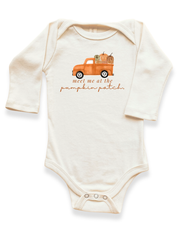 Meet Me At The Pumpkin Patch Organic Bodysuit Long Sleeve