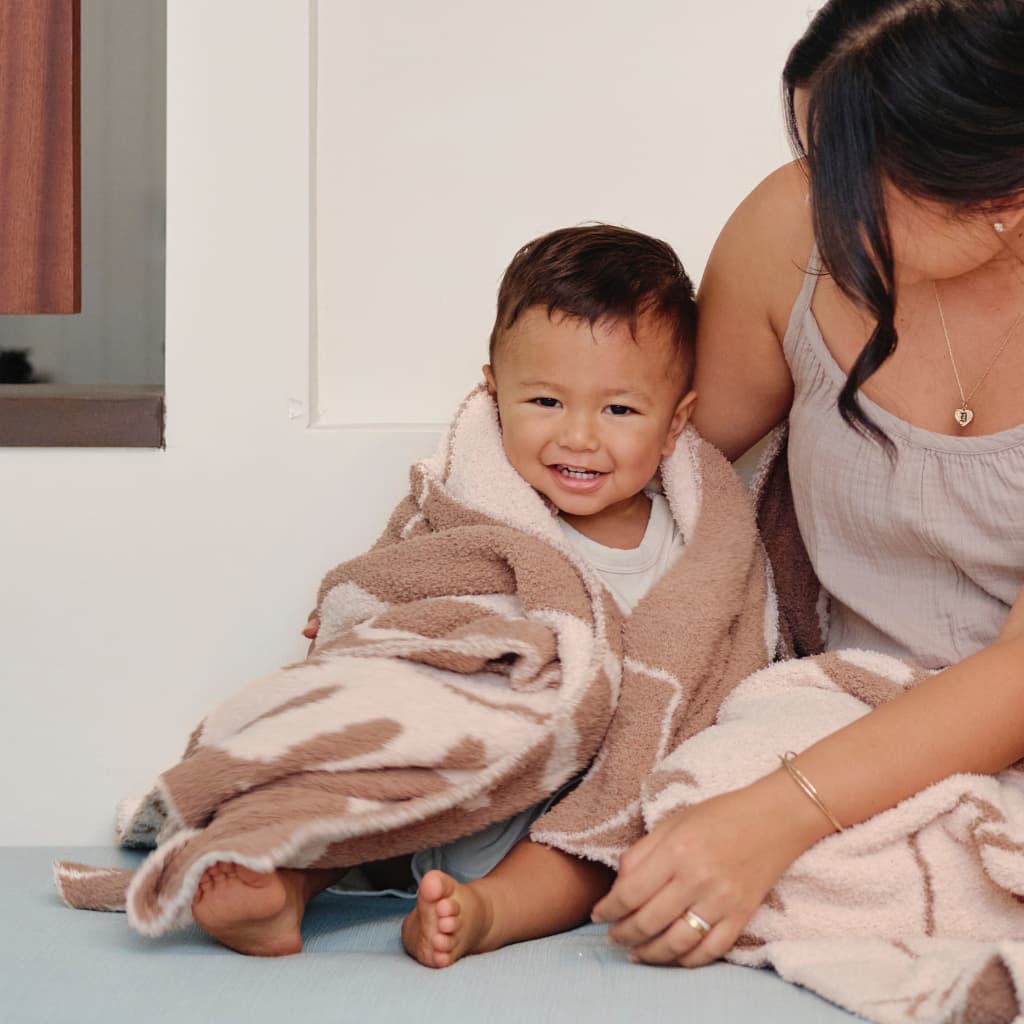 Mocha Monstera Little Bliss Blanket