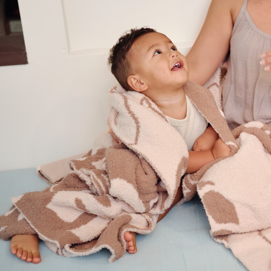 Mocha Monstera Little Bliss Blanket