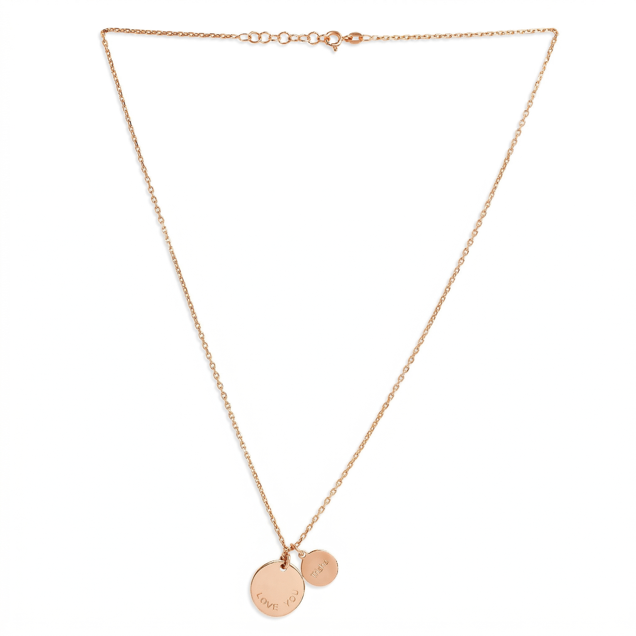 Mysha Personalized Eternal Name & Initial Circle Pendant