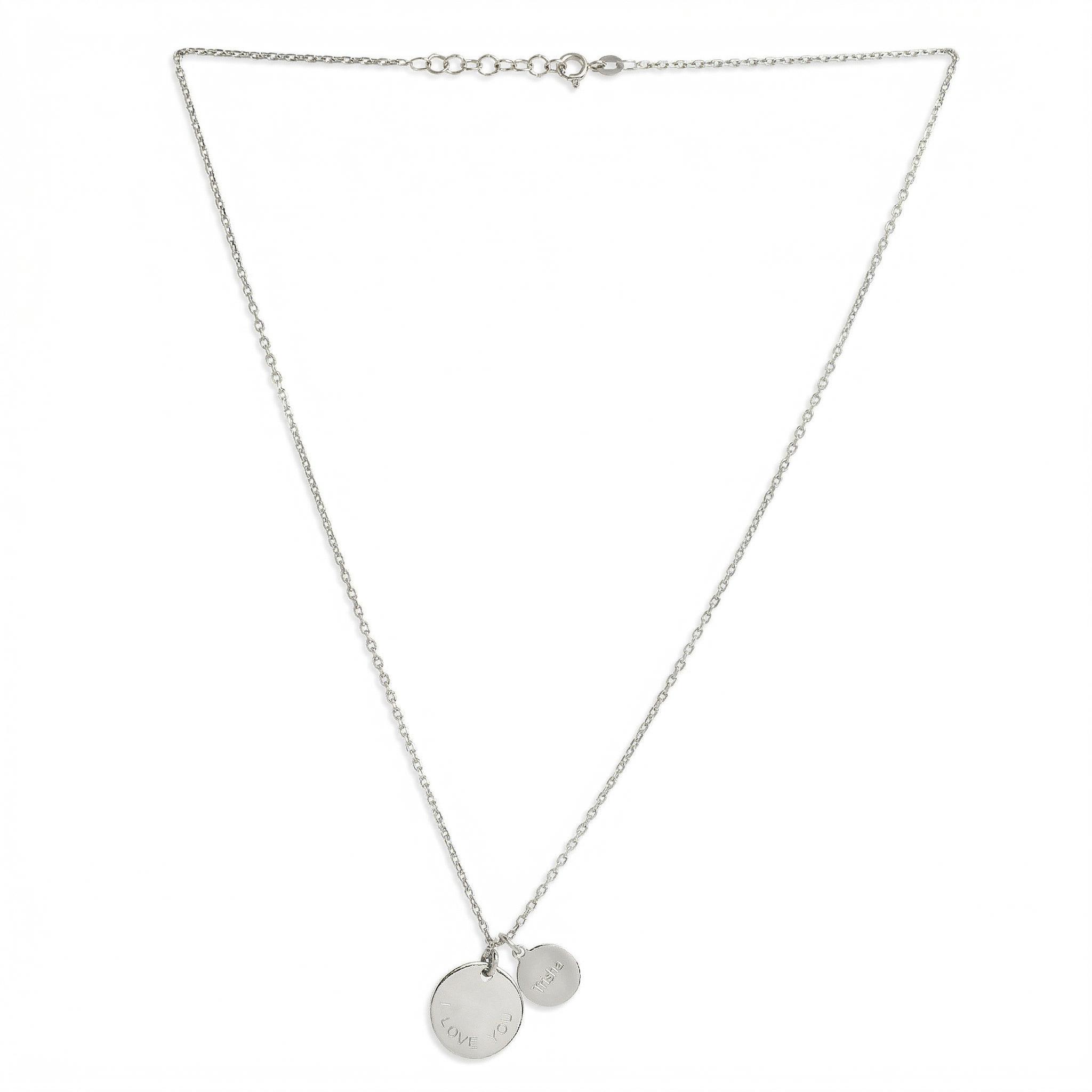 Mysha Personalized Eternal Name & Initial Circle Pendant