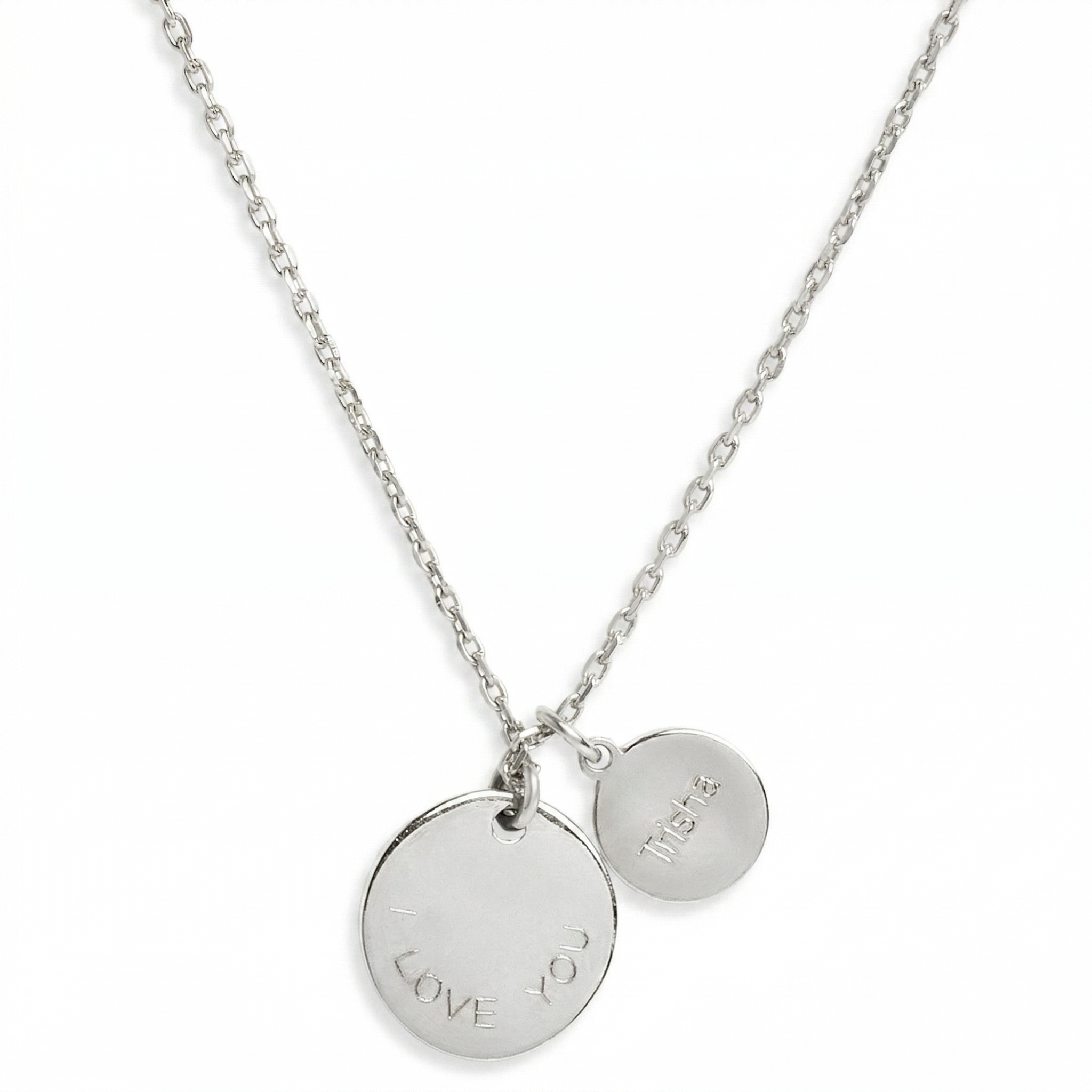 Mysha Personalized Eternal Name & Initial Circle Pendant