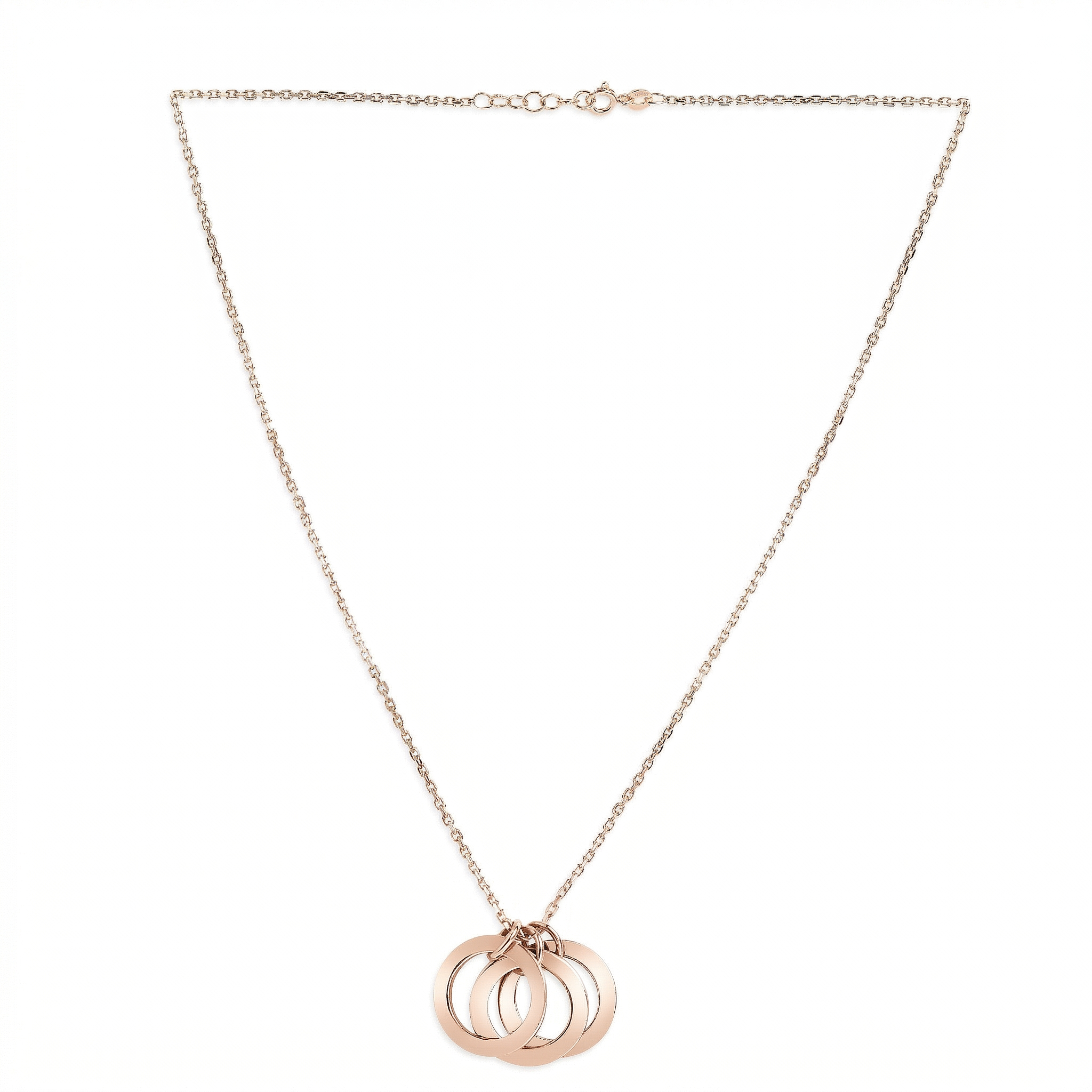 Mysha Personalized Triple Ring Of Love Pendant