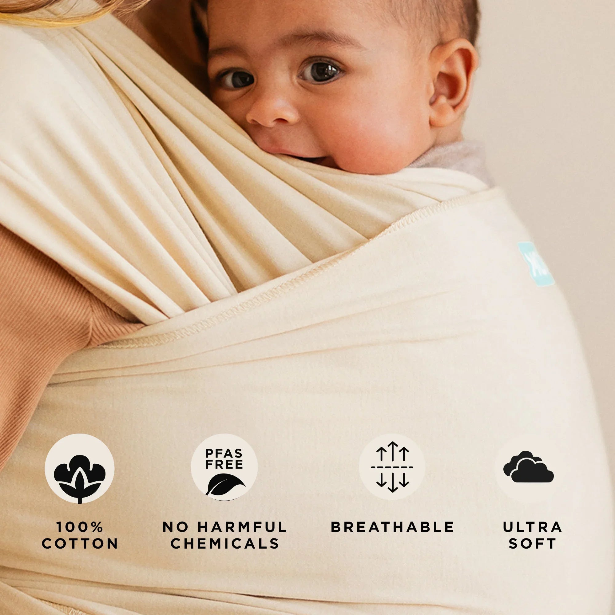 Classic Wrap Baby Carrier - Sand Dollar