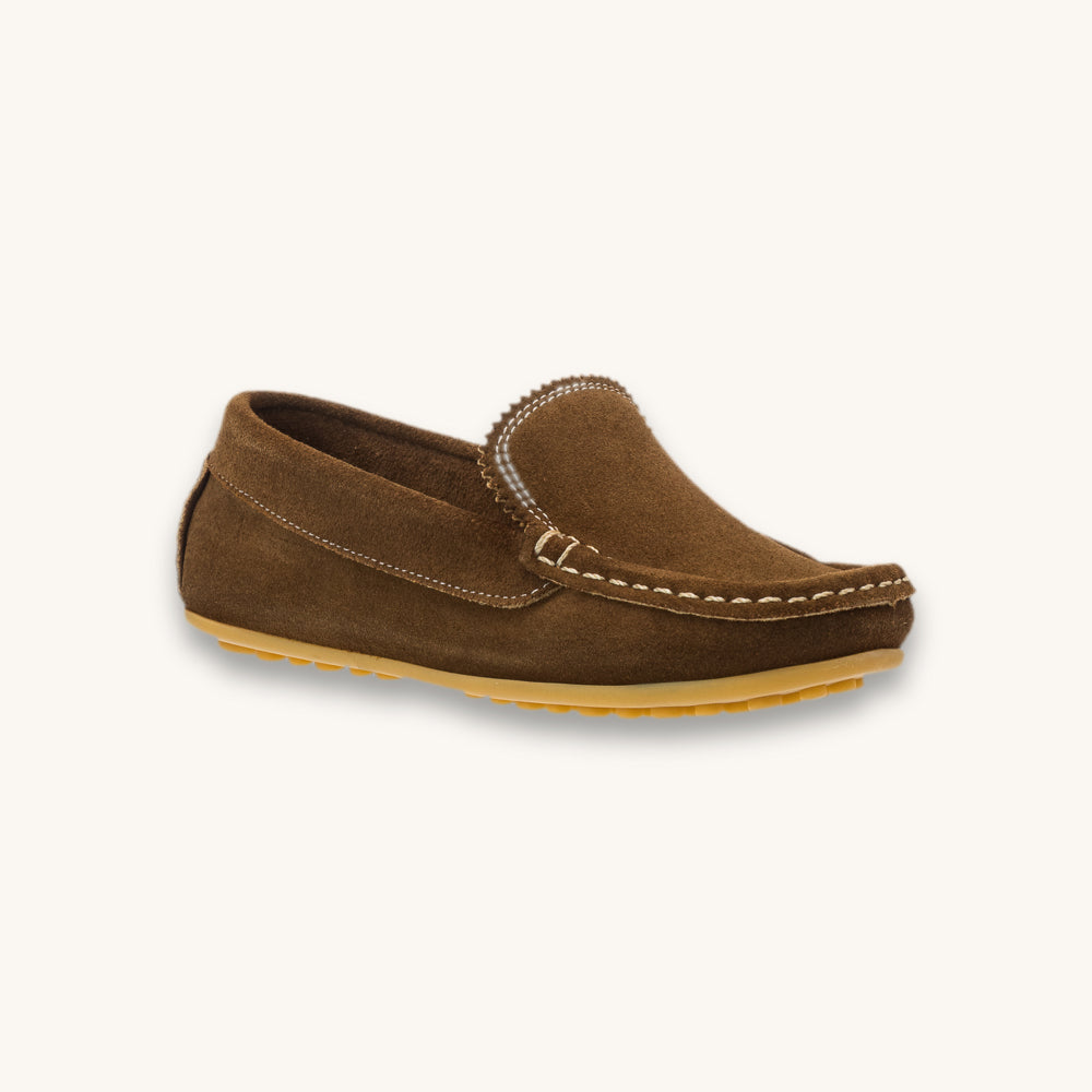 Antton Driver Moc Suede Chestnut
