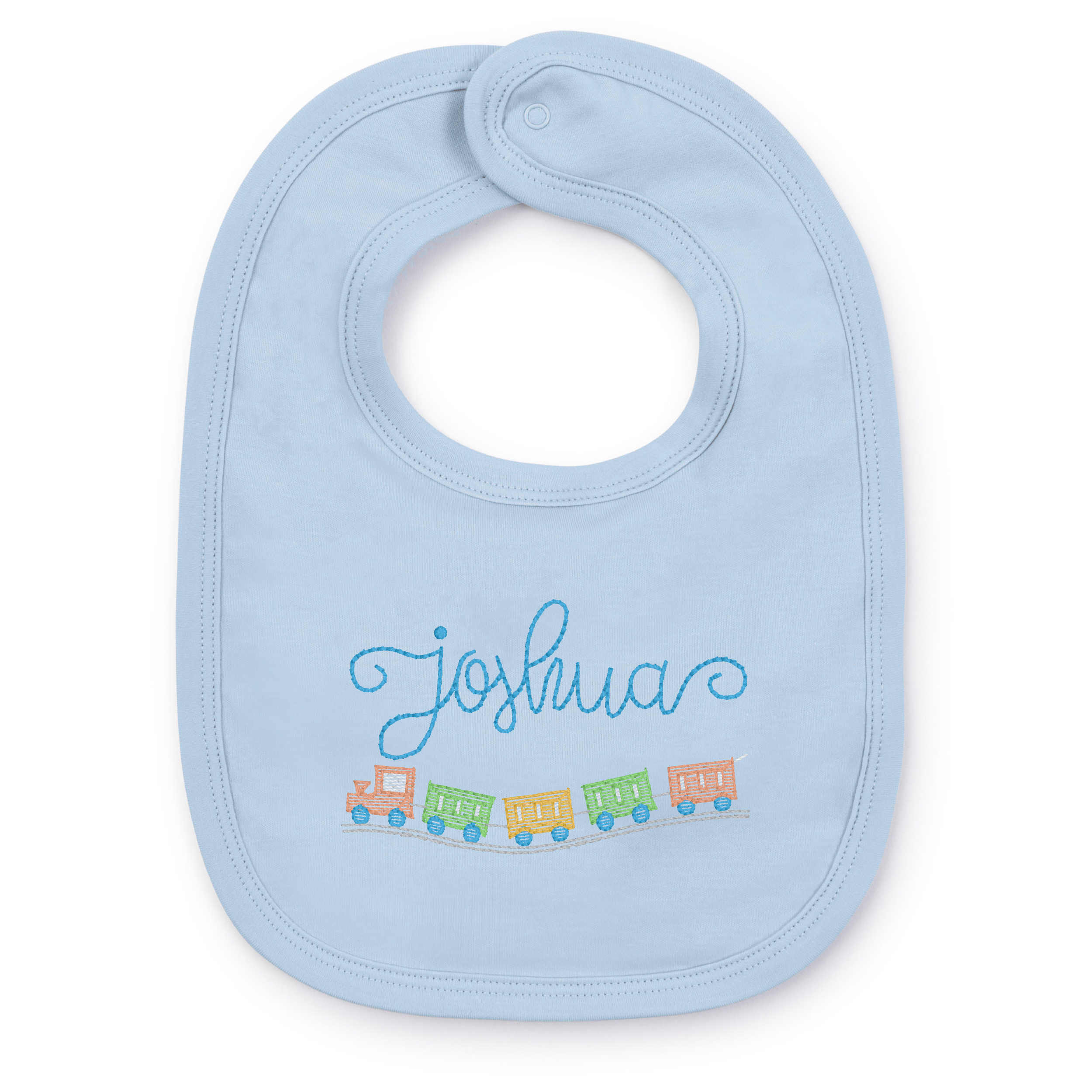 Plain Edge Bib Light Blue