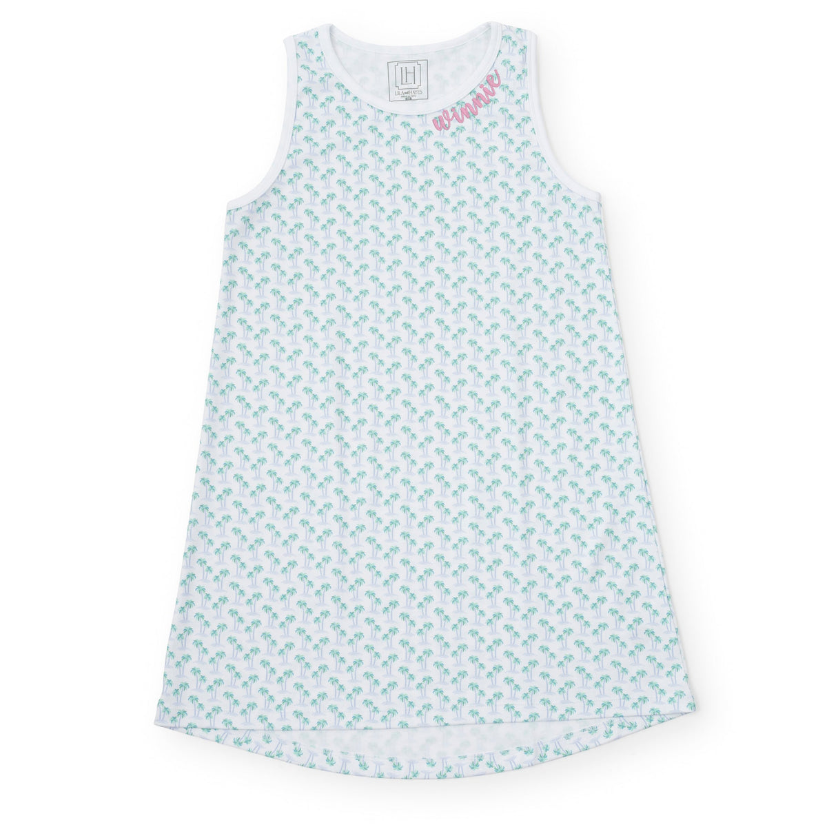 Katie Women's Nightgown Palm Tree Isle Blue