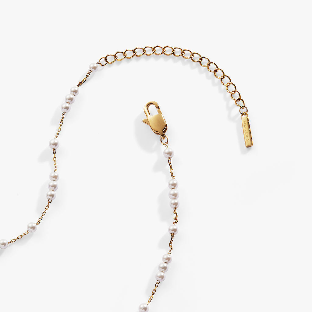 Mother Of Pearl Beaded Necklace