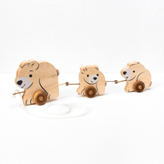 Pull Toy - The 3 Bears | Maple Wood | Made In The Usa 🇺🇸
