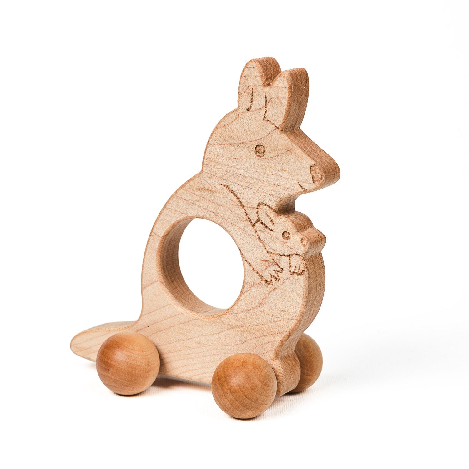 Easy Grasp Kangaroo Push Toy | Made In The Usa 🇺🇸
