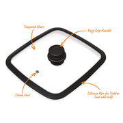 Masterpan Tempered Glass Lid, Fits Our 11x11" Pans (28cm)
