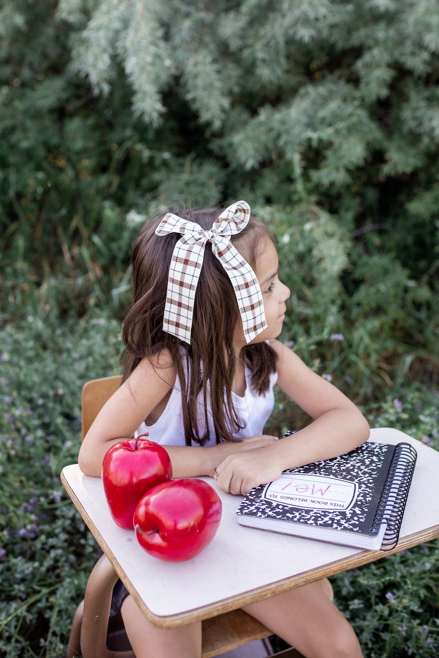 Schoolgirl Plaid | Statement Ribbon Bow