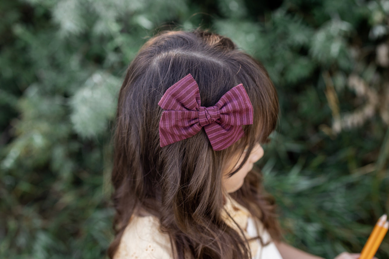 Raisin | Oversized Hand-tied Bow