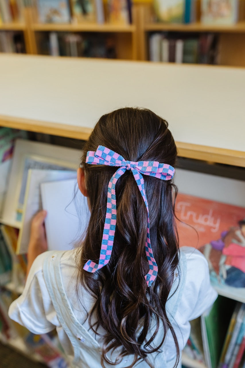 Hopscotch - Pink | Statement Ribbon Bow