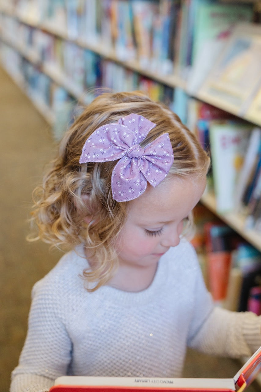Violet | Petite Party Bow