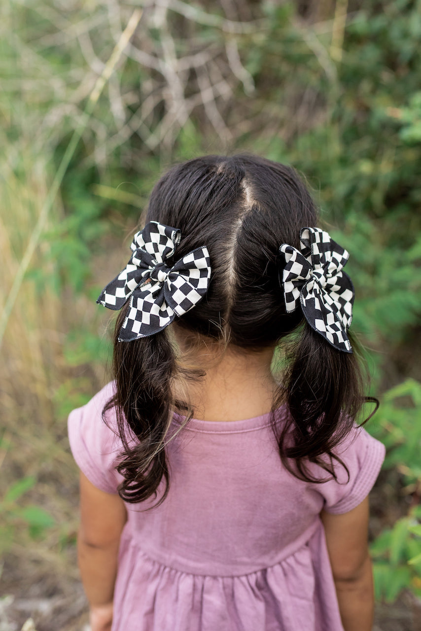 Checkers | Pigtail Set - Petite Party Bow