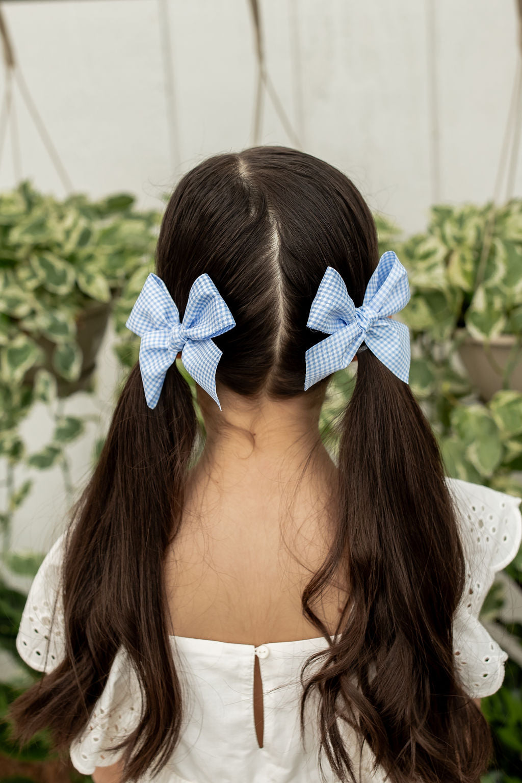 Carolina Blue | Pigtail Set - Ribbon Bow