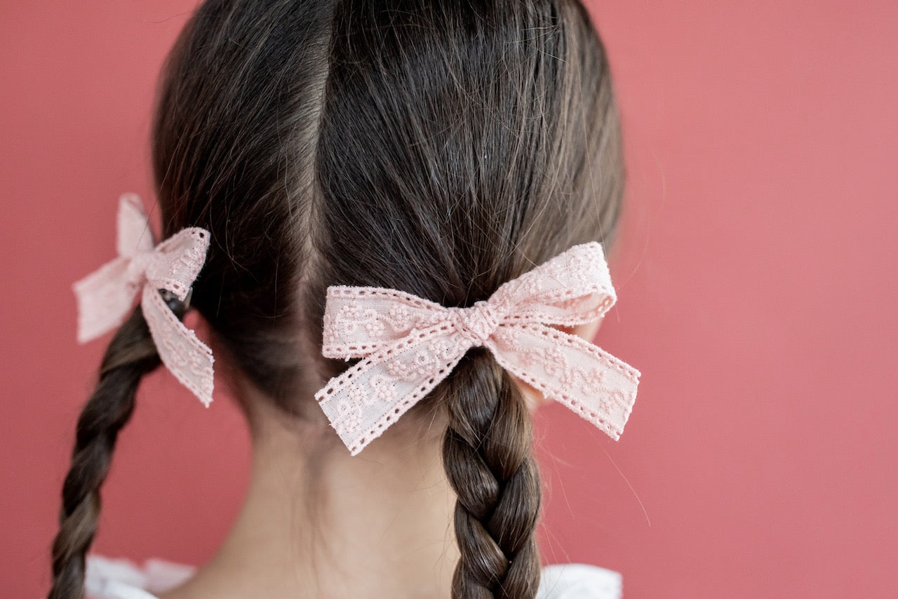 Lace | Pigtail Set - Ribbon Bow