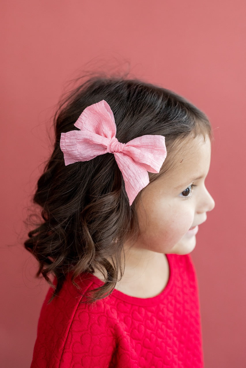 Coral Pink | Ribbon Bow