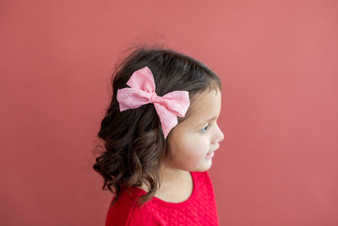 Coral Pink | Ribbon Bow