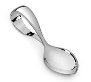 Beaded Loop Silver Plated Baby Spoon By Krysaliis
