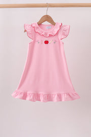 Pink Apple Ruffle Dress