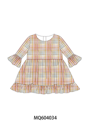 Pink Plaid Ruffle Dress