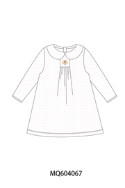 Pink Dot Turkey Embroidery Dress
