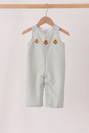 Beige Turkey Embroidery Gingham Jonjon