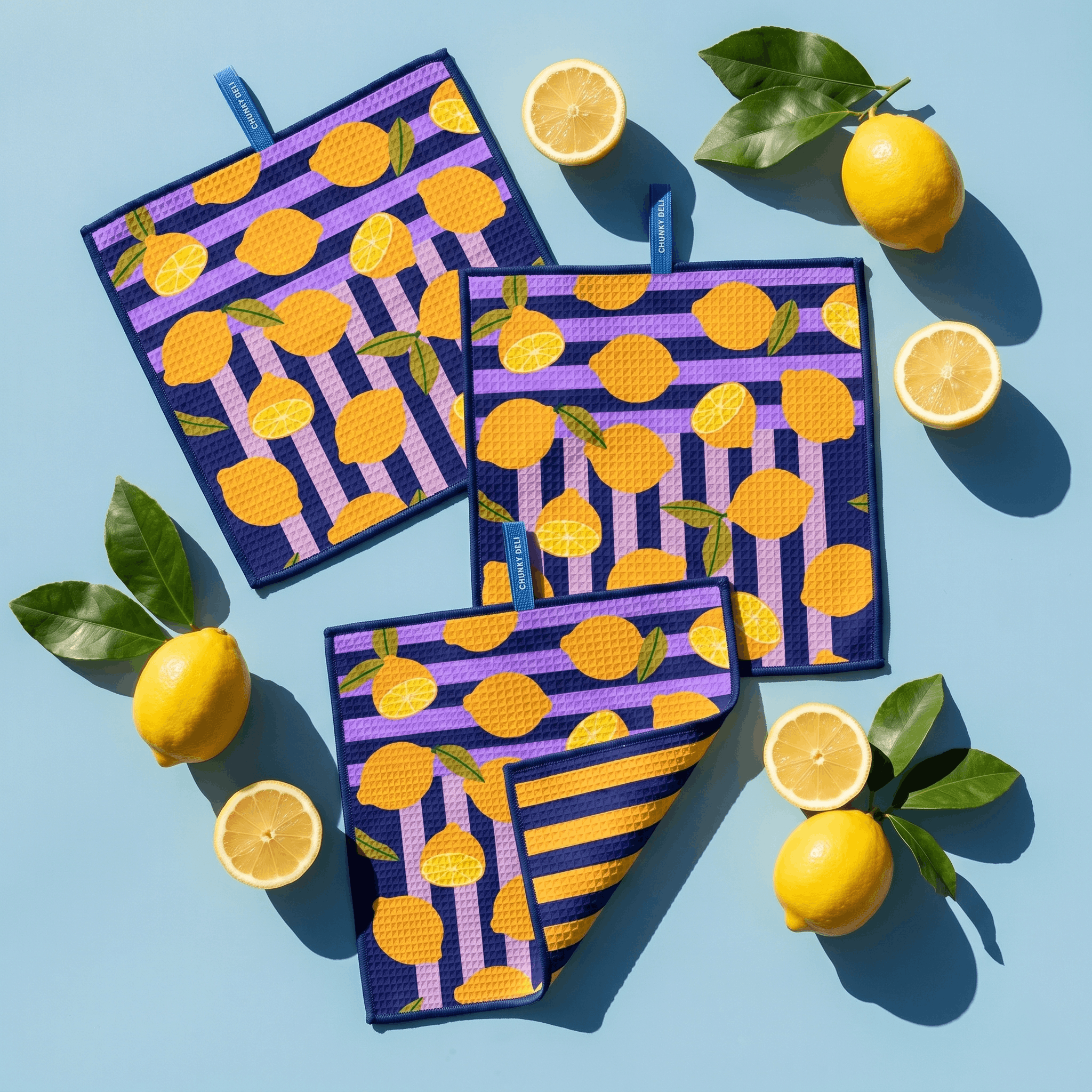 Squeeze The Day | 3 Pack Clean-up Cloths