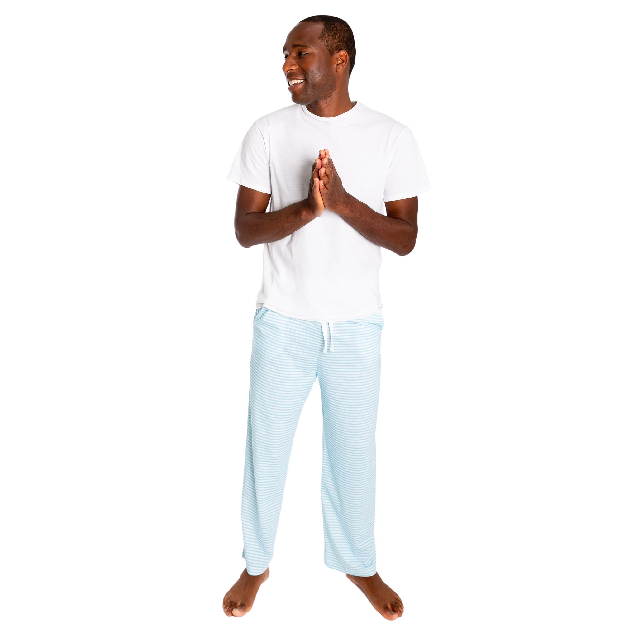 Men's Sky Blue Jersey Pj Pants