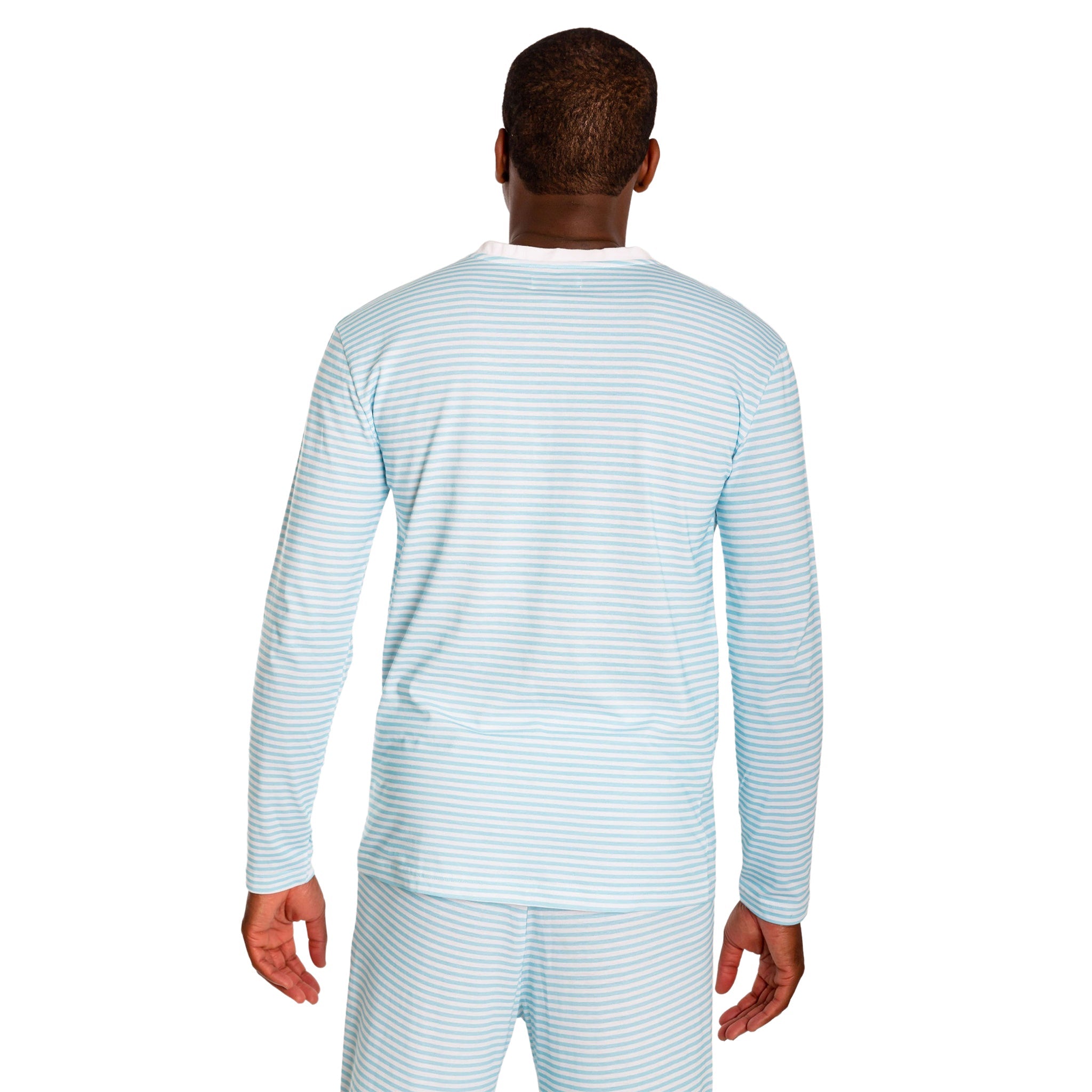 Men's Sky Blue Jersey Henley