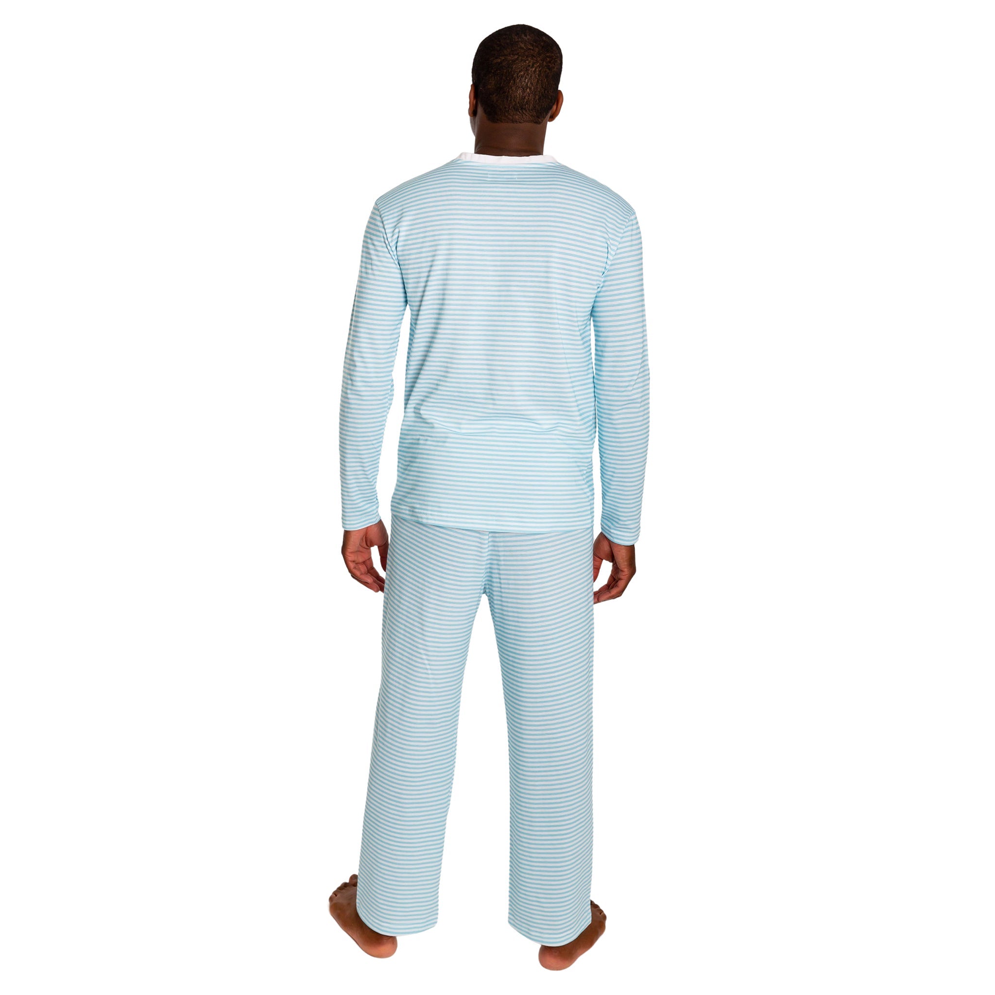 Men's Sky Blue Jersey Henley