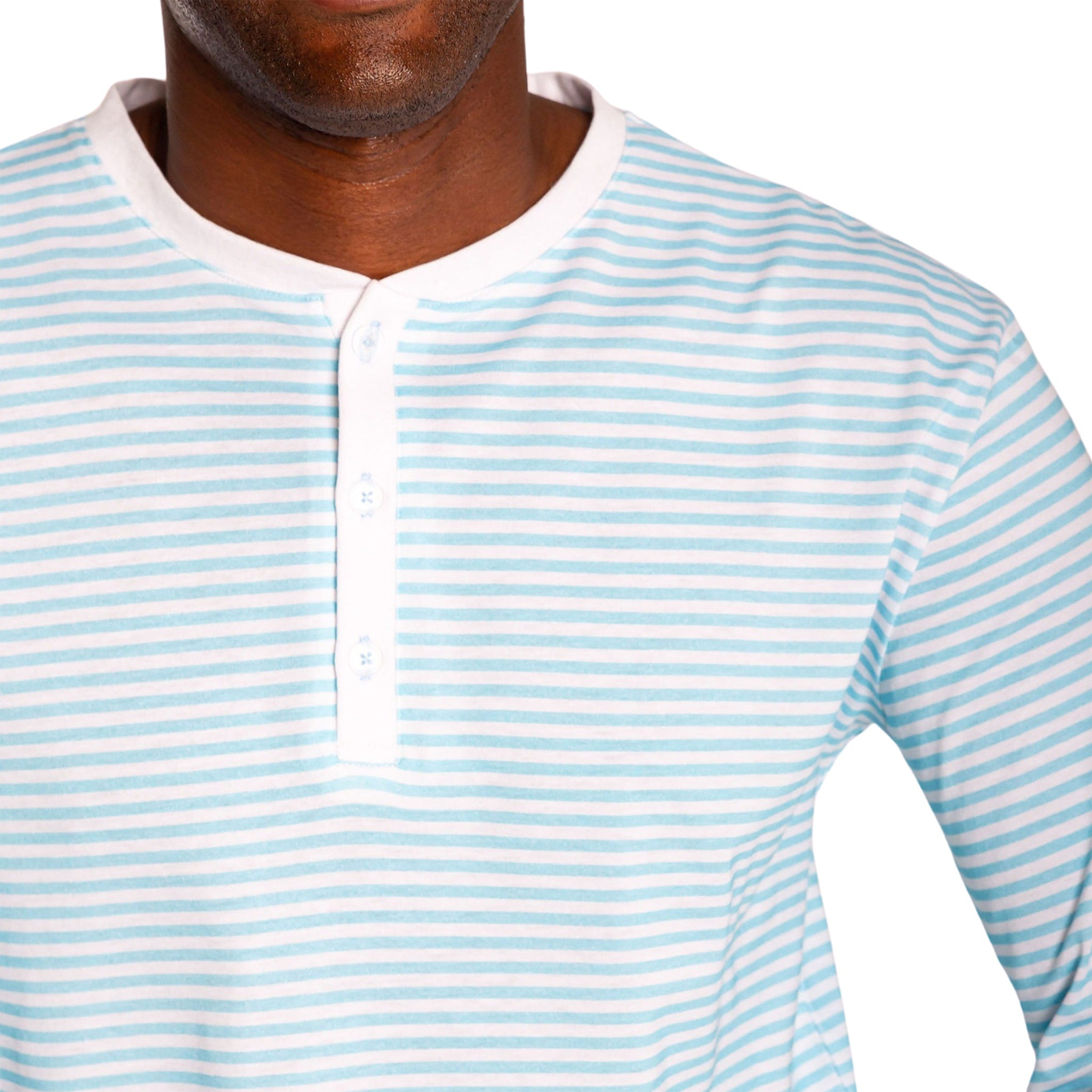 Men's Sky Blue Jersey Henley