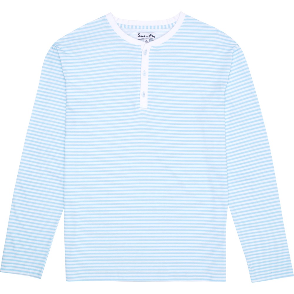 Men's Sky Blue Jersey Henley