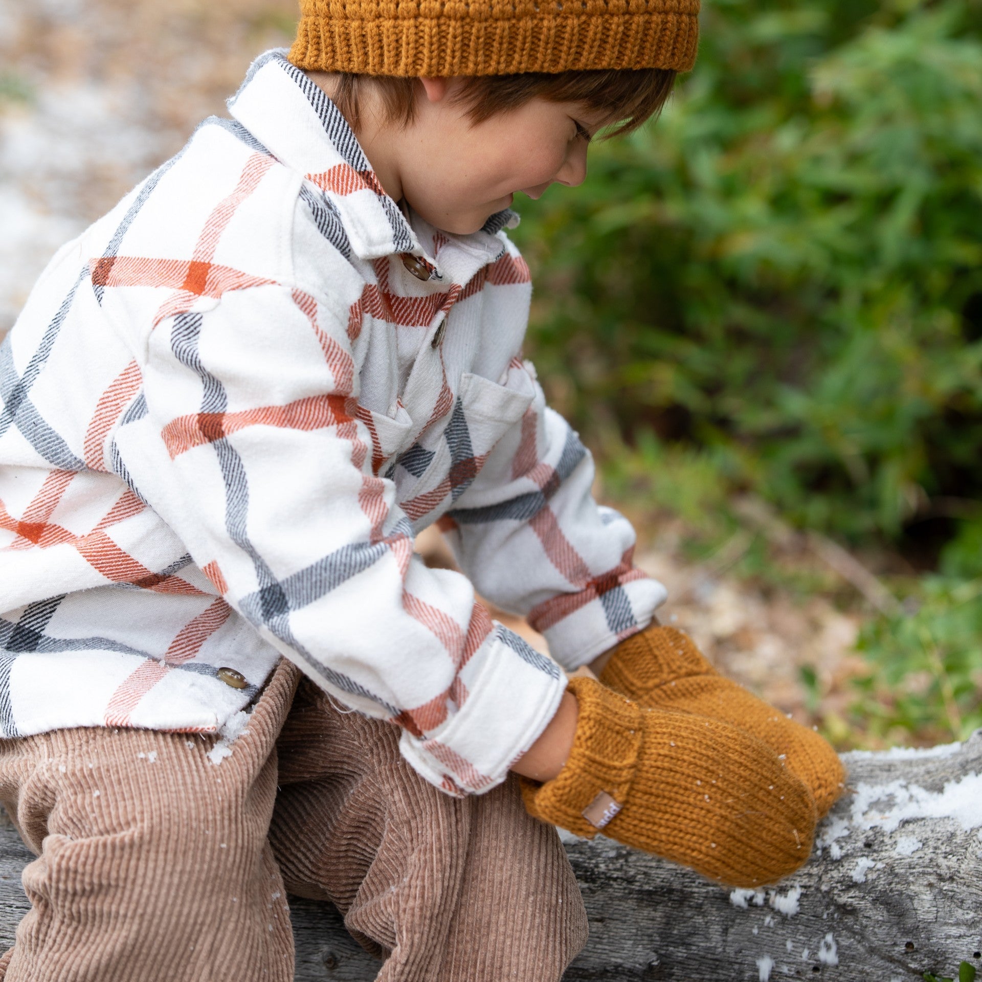 Kids Knitted Mittens With Fleece-lined Interior - Cold Weather Basics - Boys 1-12 Y