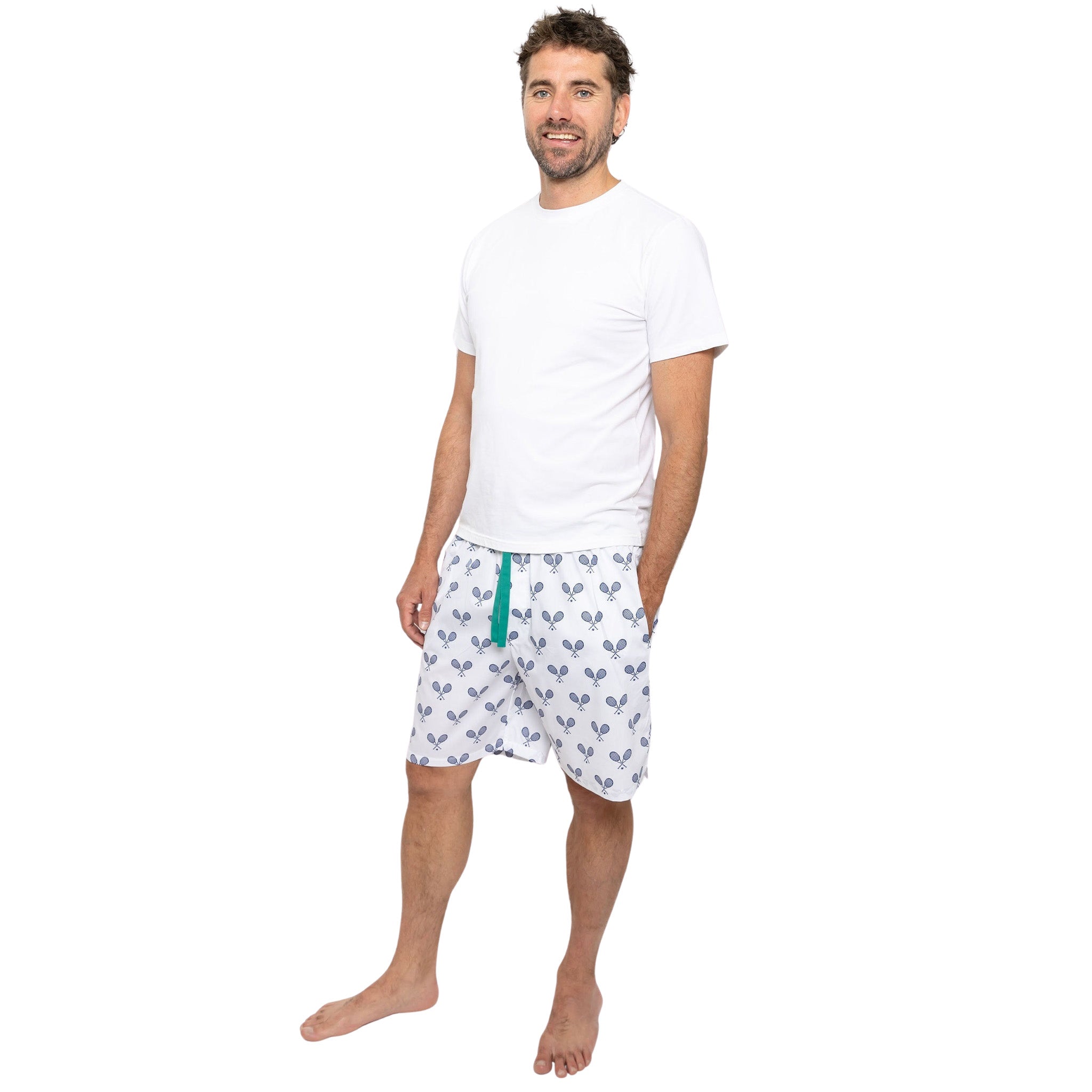 Men's Tennis Navy Sleep Shorts