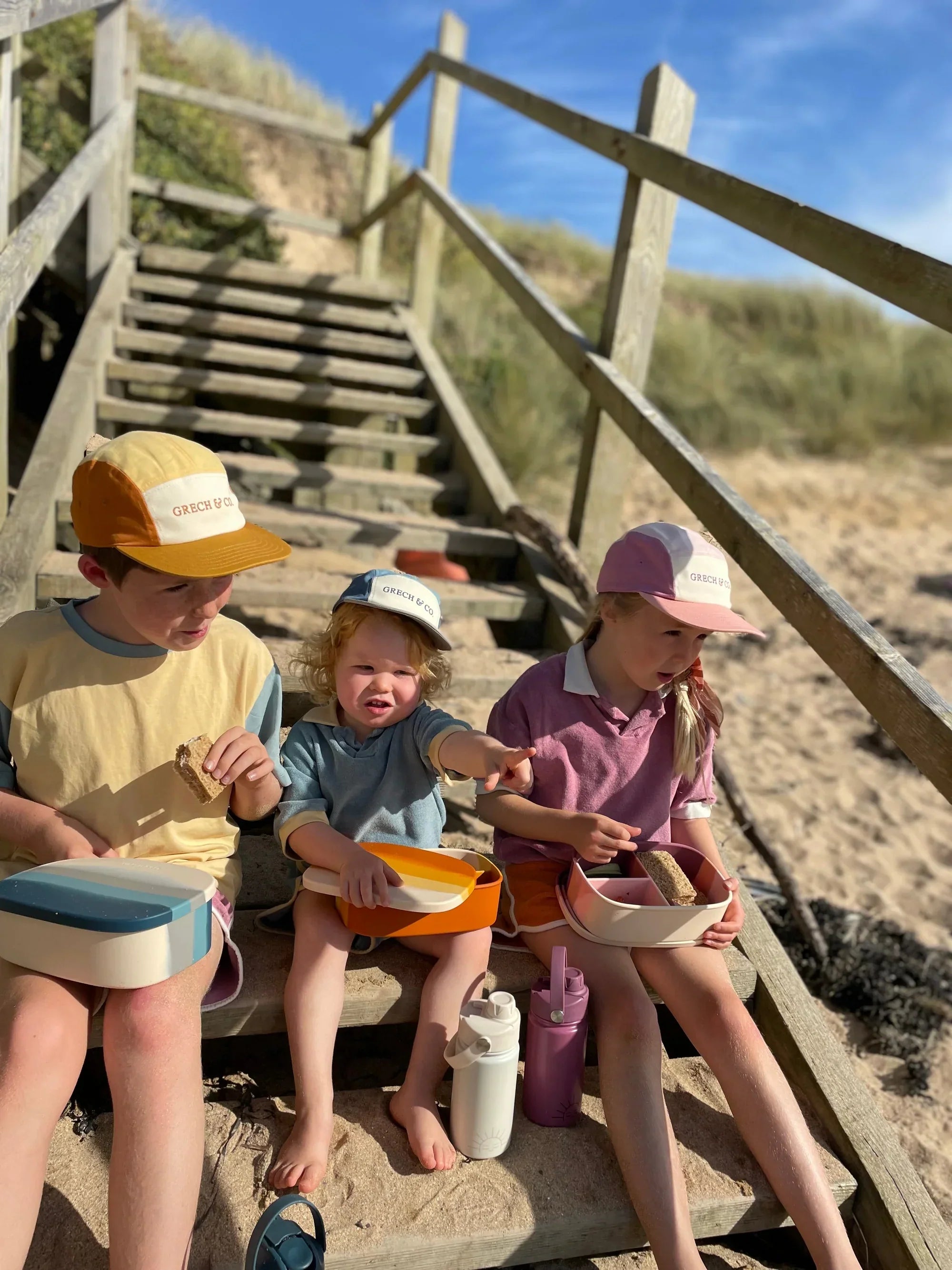 5 Panel Hat | Anti Uv - Mellow Yellow + Sienna