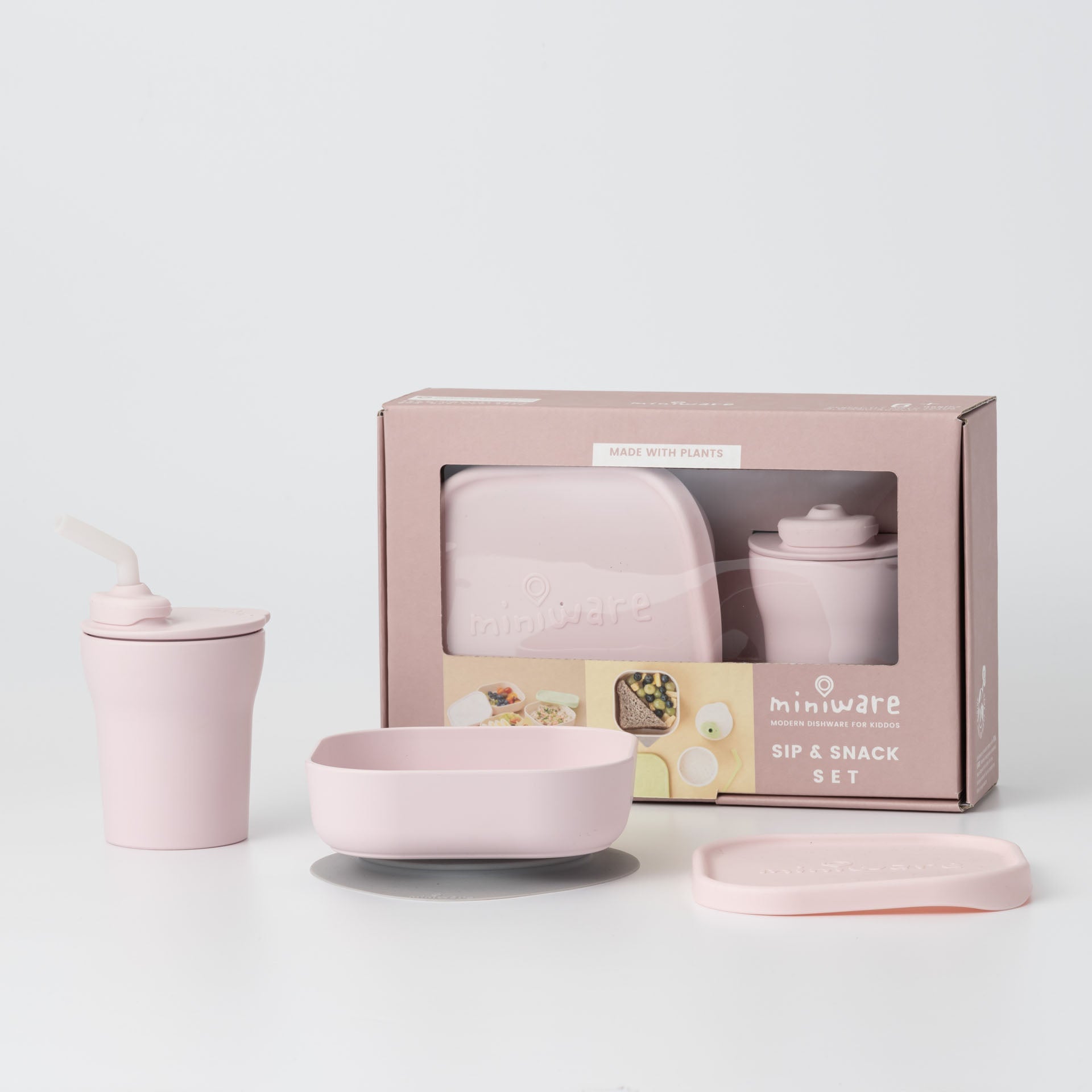 Sip & Snack: All Stages Cup And Bowl Set - Cotton Candy