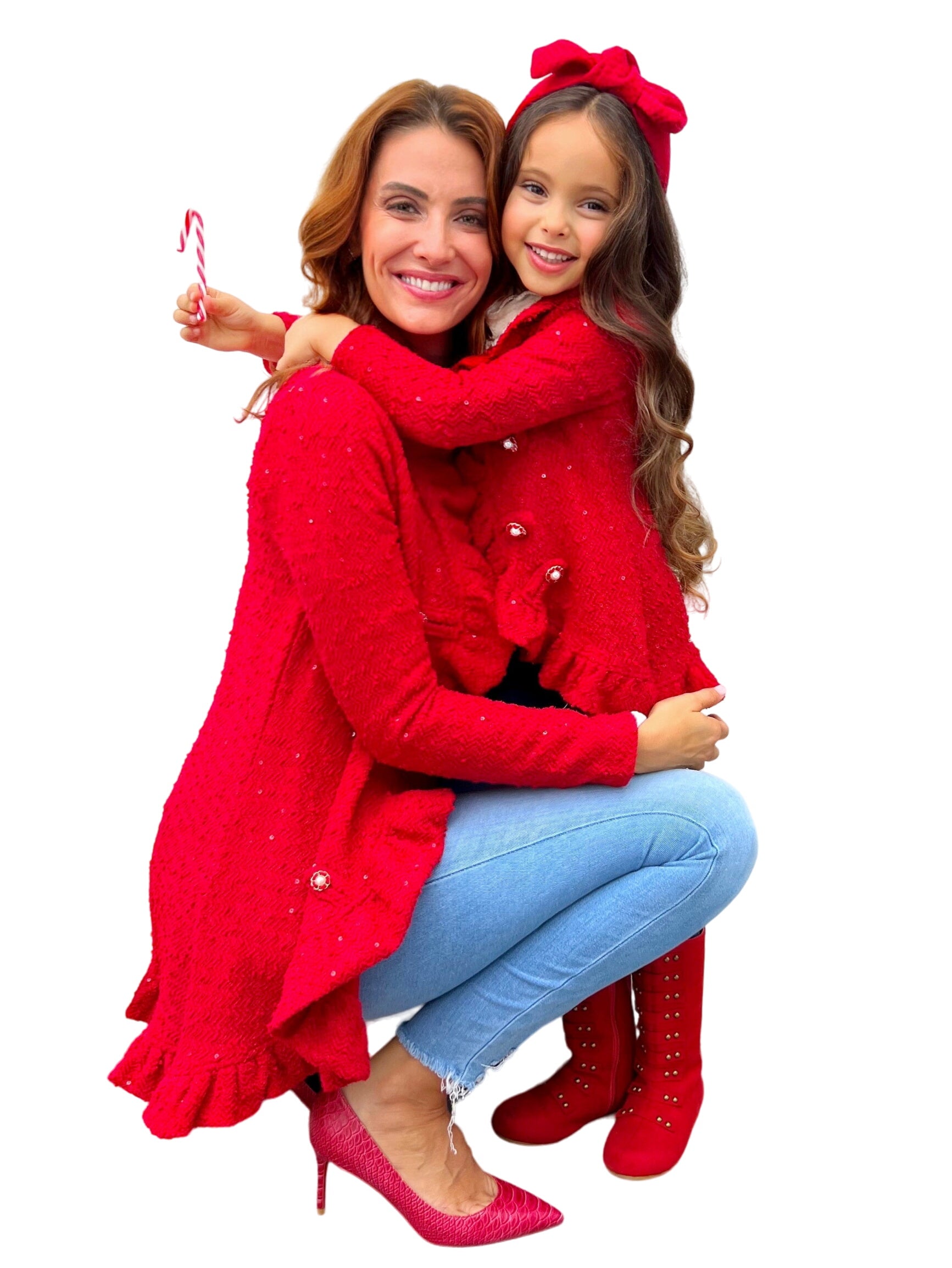 Mommy And Me Classy Duo Blazer Ruffle Cardigan