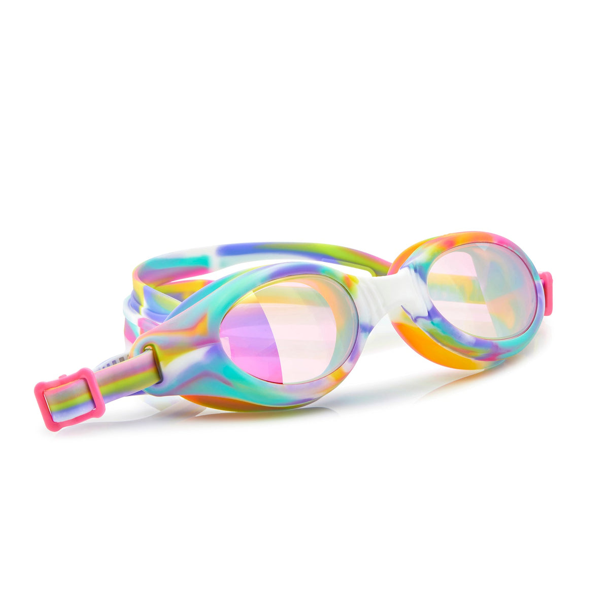 Neapolitan Swirl Taffy Girl Kids' Swim Goggles