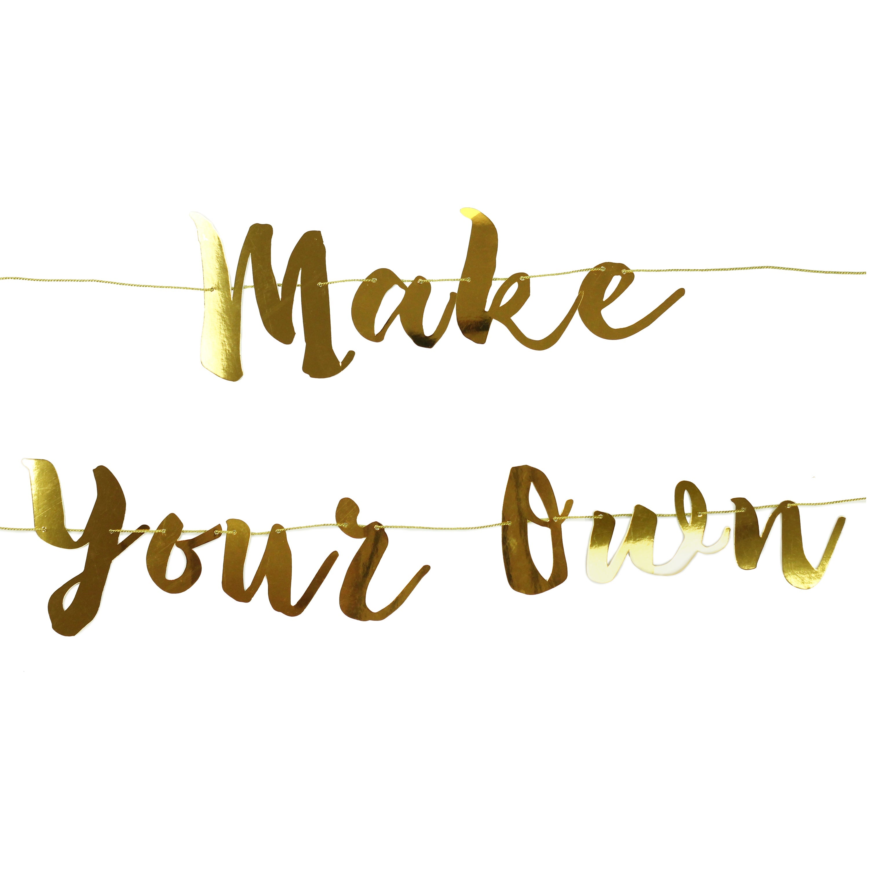 Make Your Own Banner - Gold