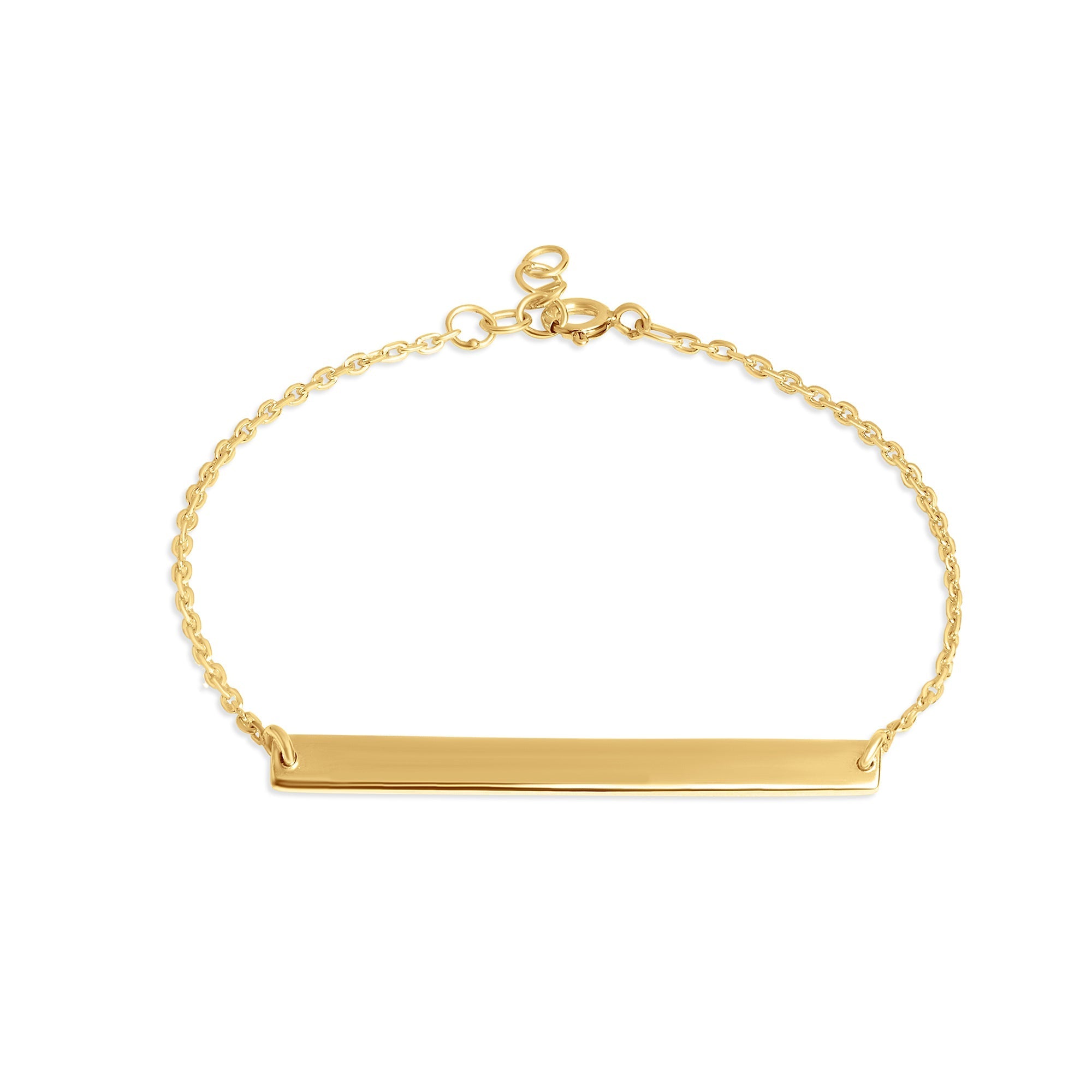 Mysha Personalized Bar Of Strength Pendant And Bracelet Set