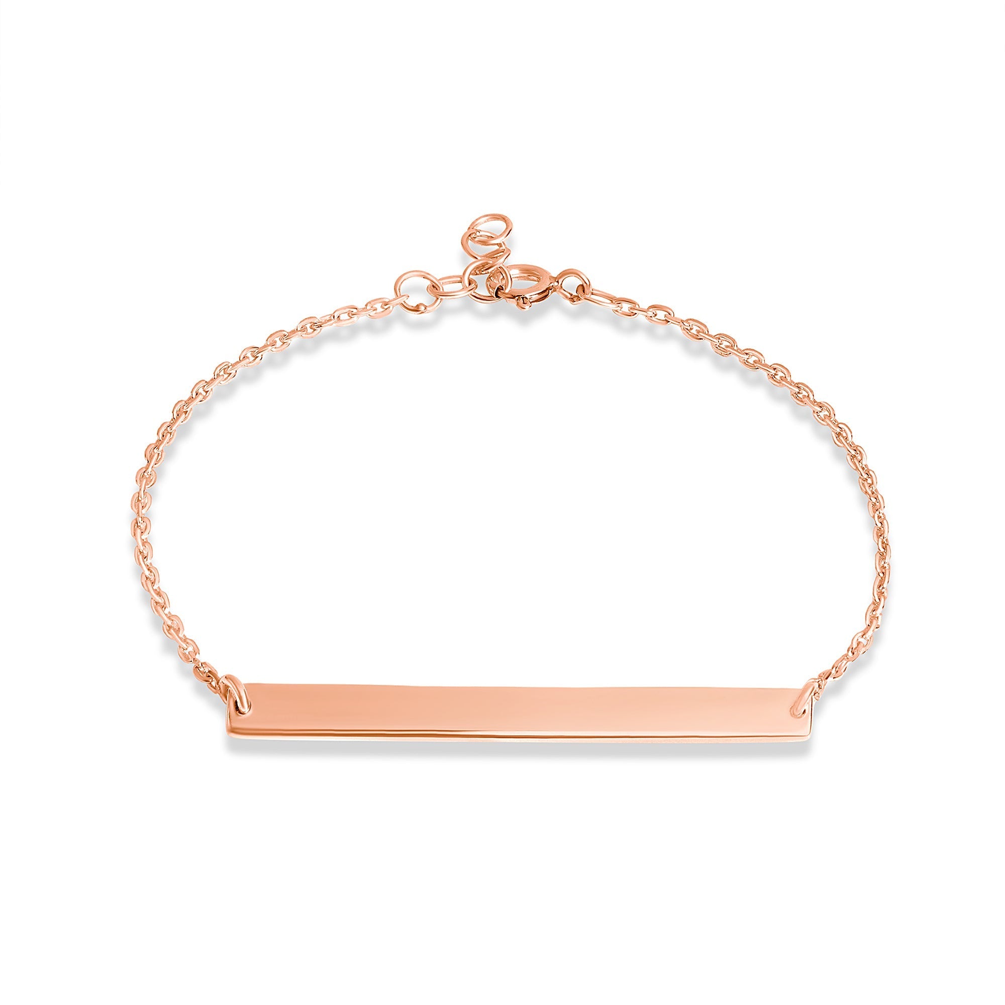 Mysha Personalized Bar Of Strength Pendant And Bracelet Set