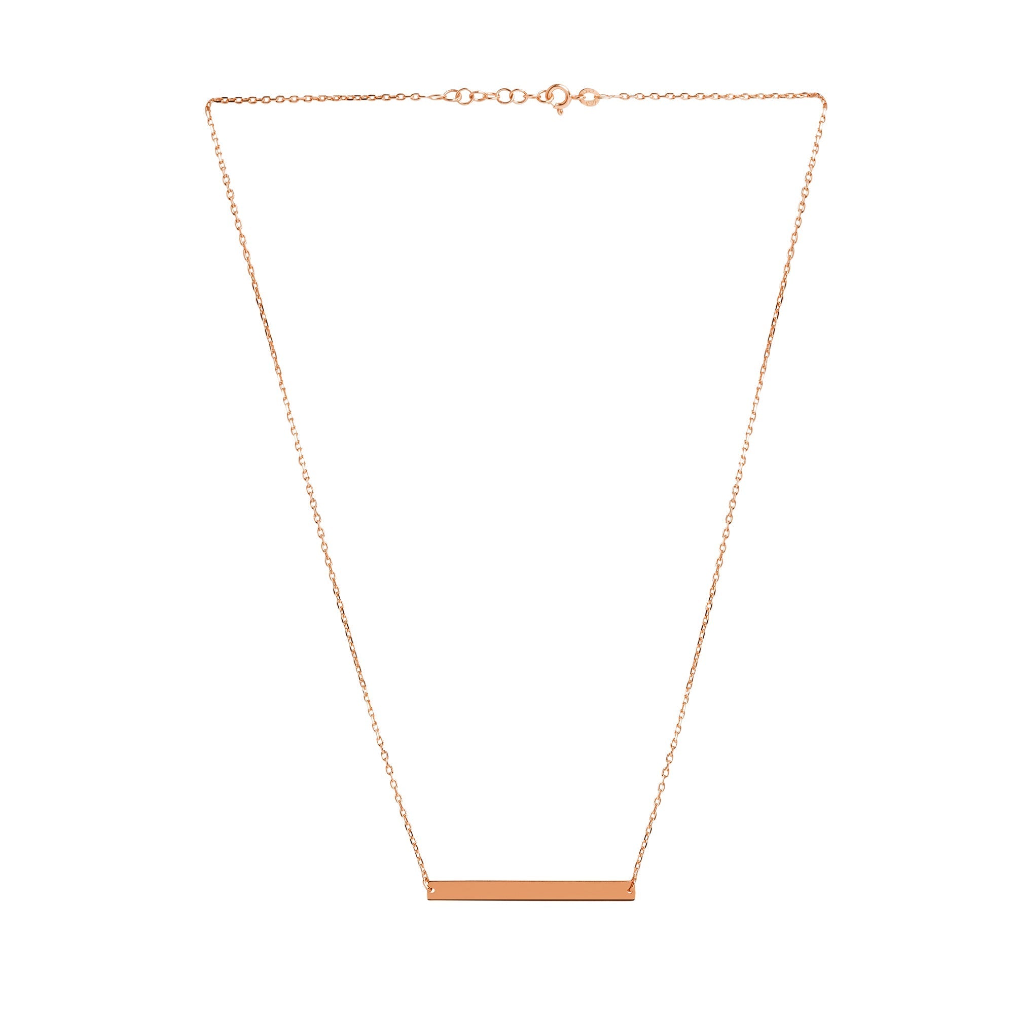 Mysha Personalized Bar Of Strength Pendant