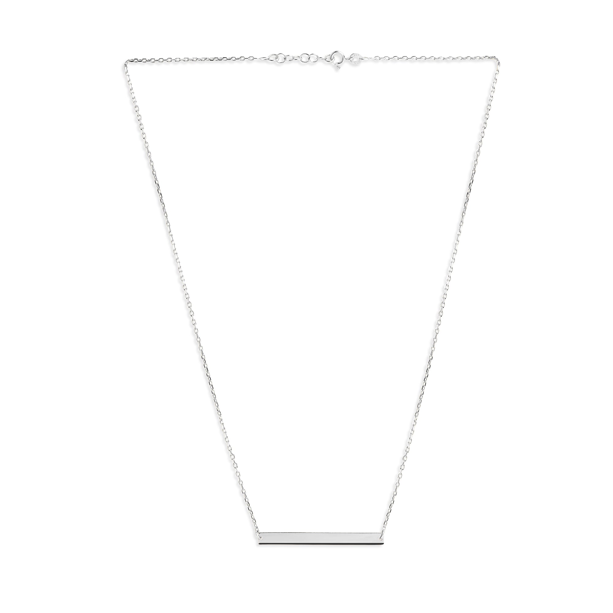Mysha Personalized Bar Of Strength Pendant