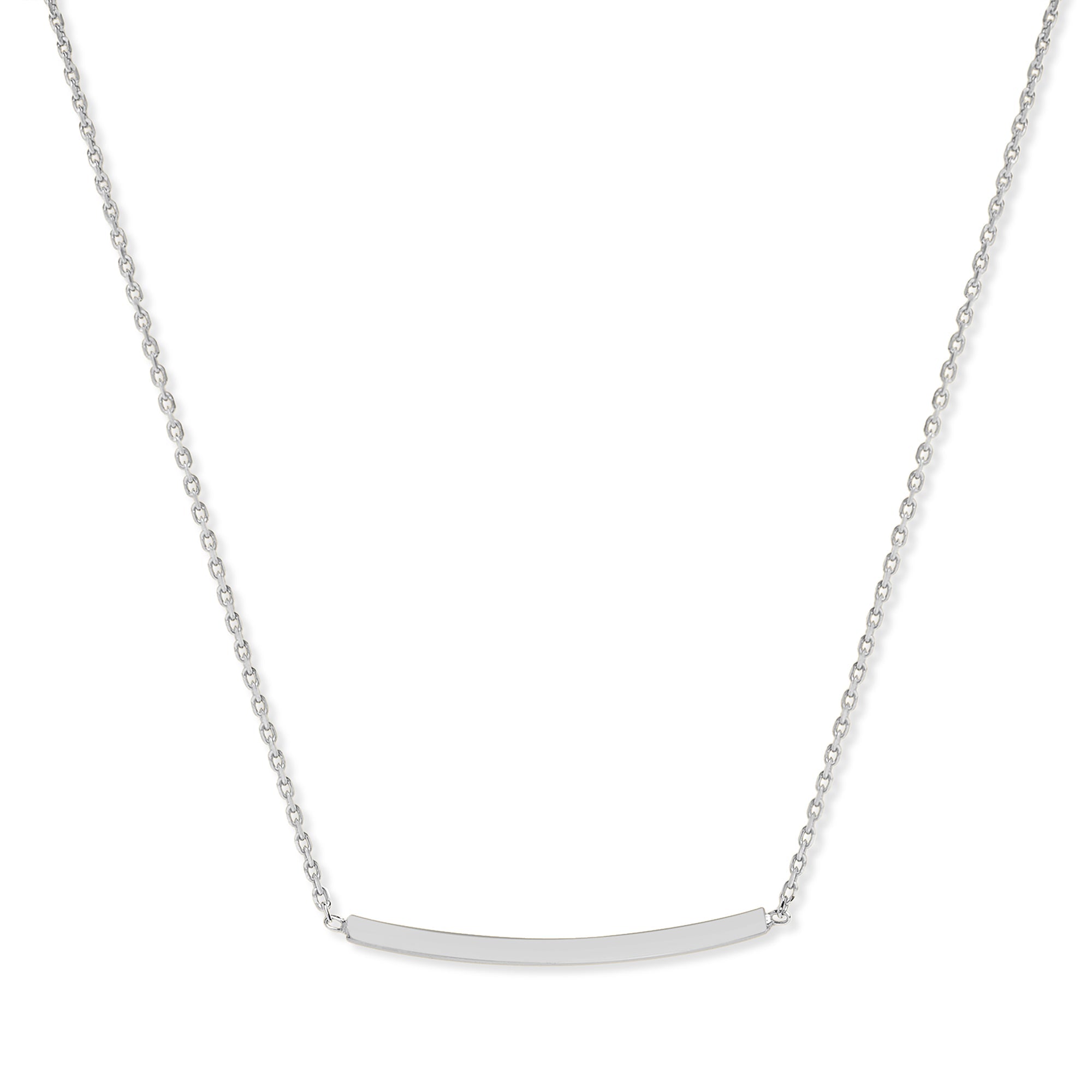 Mysha Personalized Curved Bar Pendant