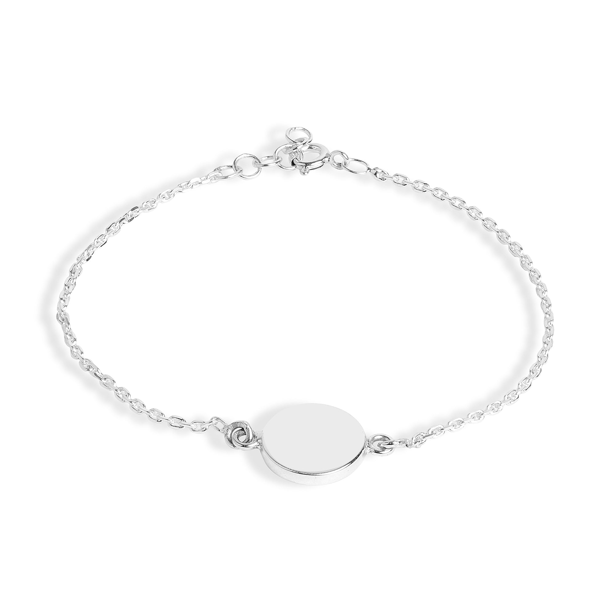 Mysha Personalized Eternal Initial Circle Pendant & Bracelet Set